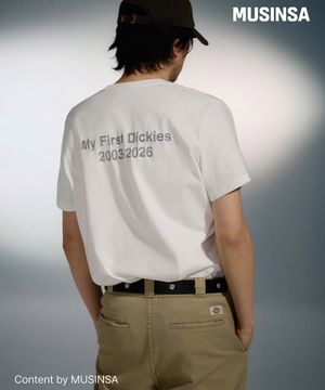 디키즈 X 장석종 크롭 티셔츠 White