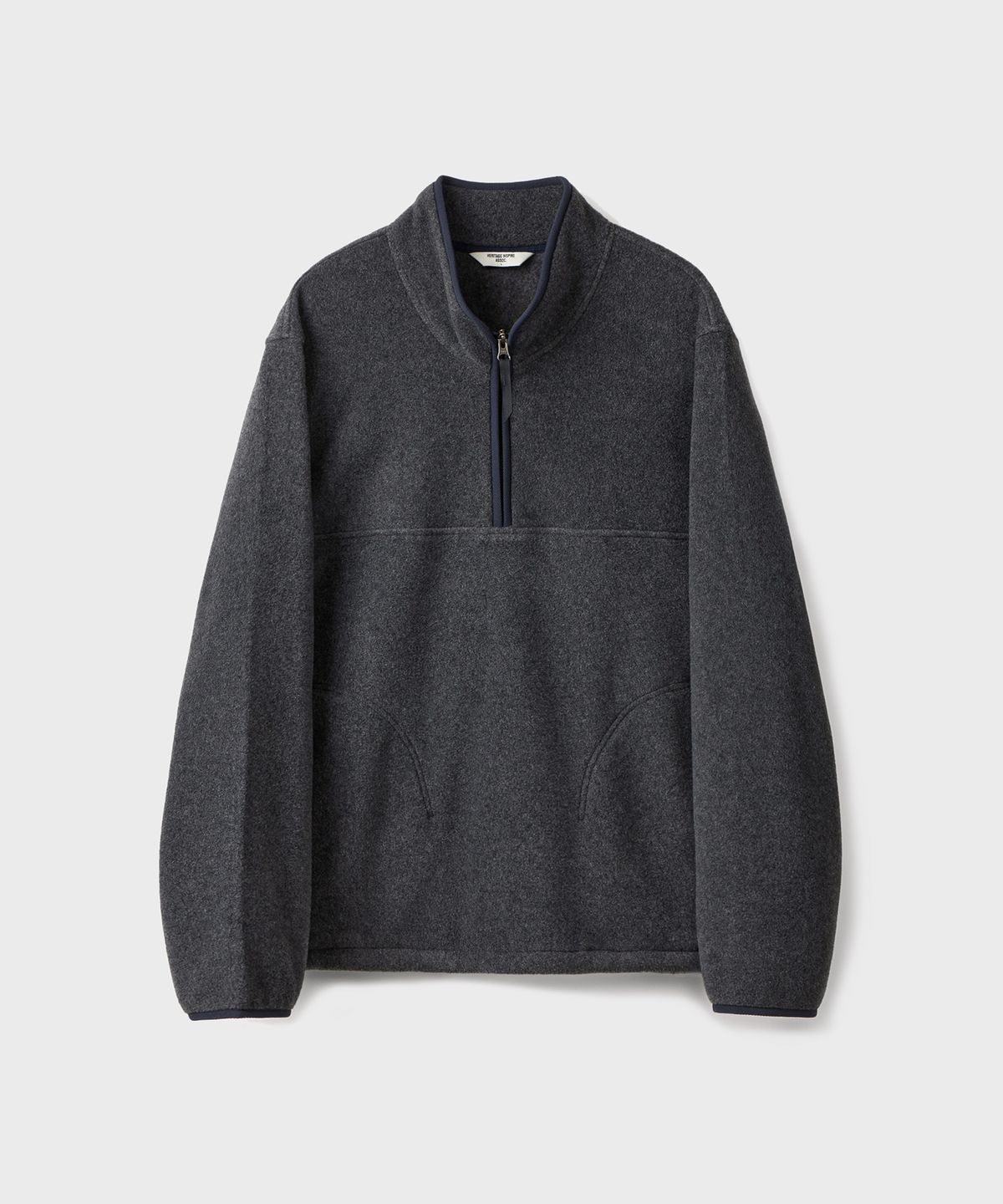 유니온블루(UNION BLUE) ANGLER FLEECE HALF-ZIP [CHARCOAL]