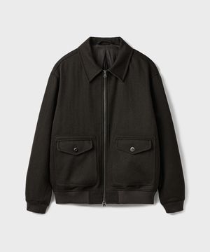 DUET POCKET WOOL BLOUSON [BROWN]