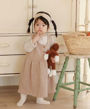토끼같이 귀엽고 포근하게 - 아기 민소매 원피스