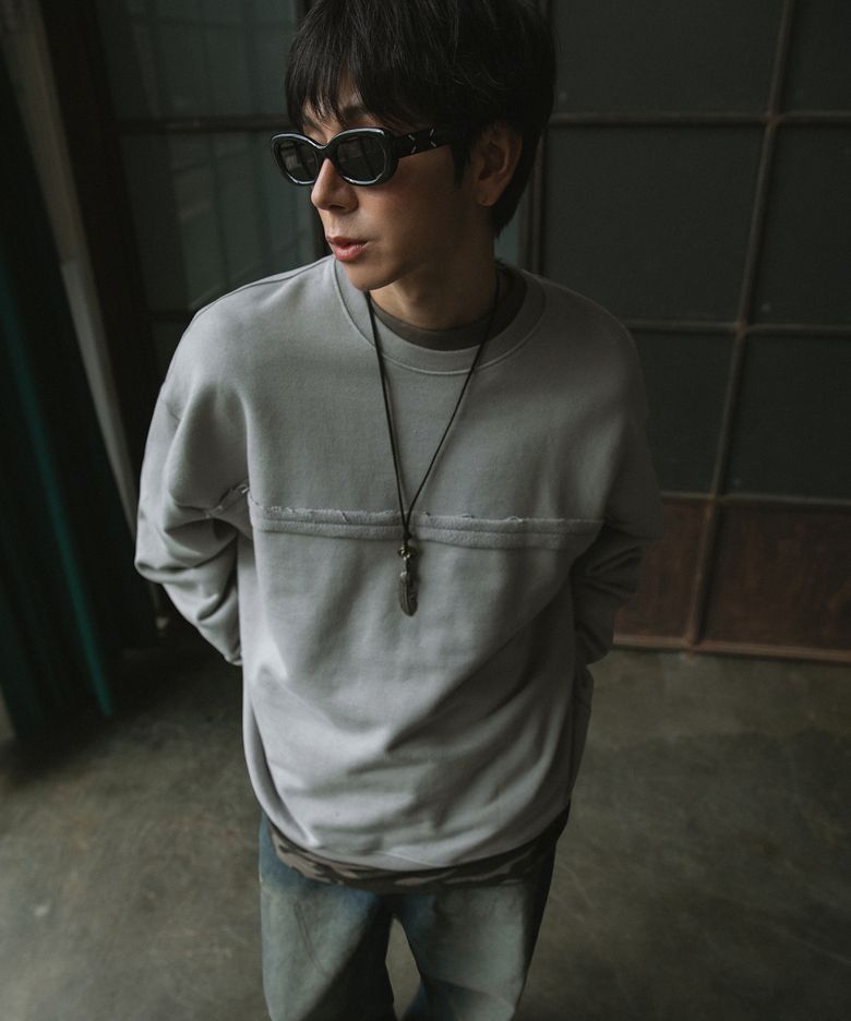 BC 빈티지 데끼절개 맨투맨 (GRAY)