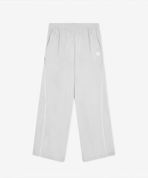 NBNTG2W312 / WOMEN 트랙 우븐 와이드 팬츠 (LIGHT GRAY)
