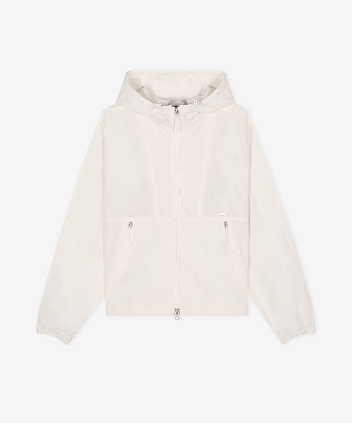 뉴발란스(NEW BALANCE) NBNAG2W322 / WOMEN 에센셜 후드 우븐 자켓 (CREAM)