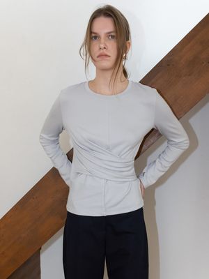 Wrap Tuck Detail T-shirt SW6SE644_2color