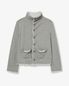 LAYERED CARDIGAN [MELANGE GREY]