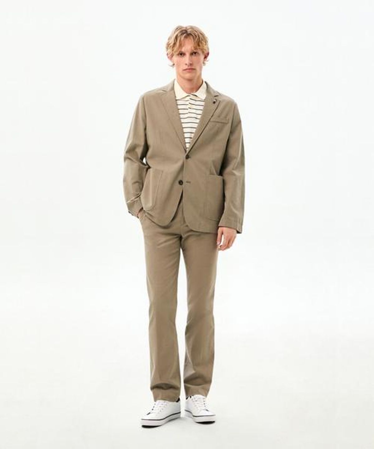 타미힐피거(TOMMY HILFIGER) 텍스처드 코튼 셋업 블레이저 (T12G0WJB791ML1P01)