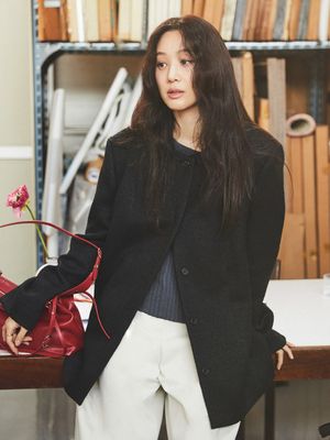 [정려원 착용] Minimal Boucle Texture Jacket SW6SJ624-10