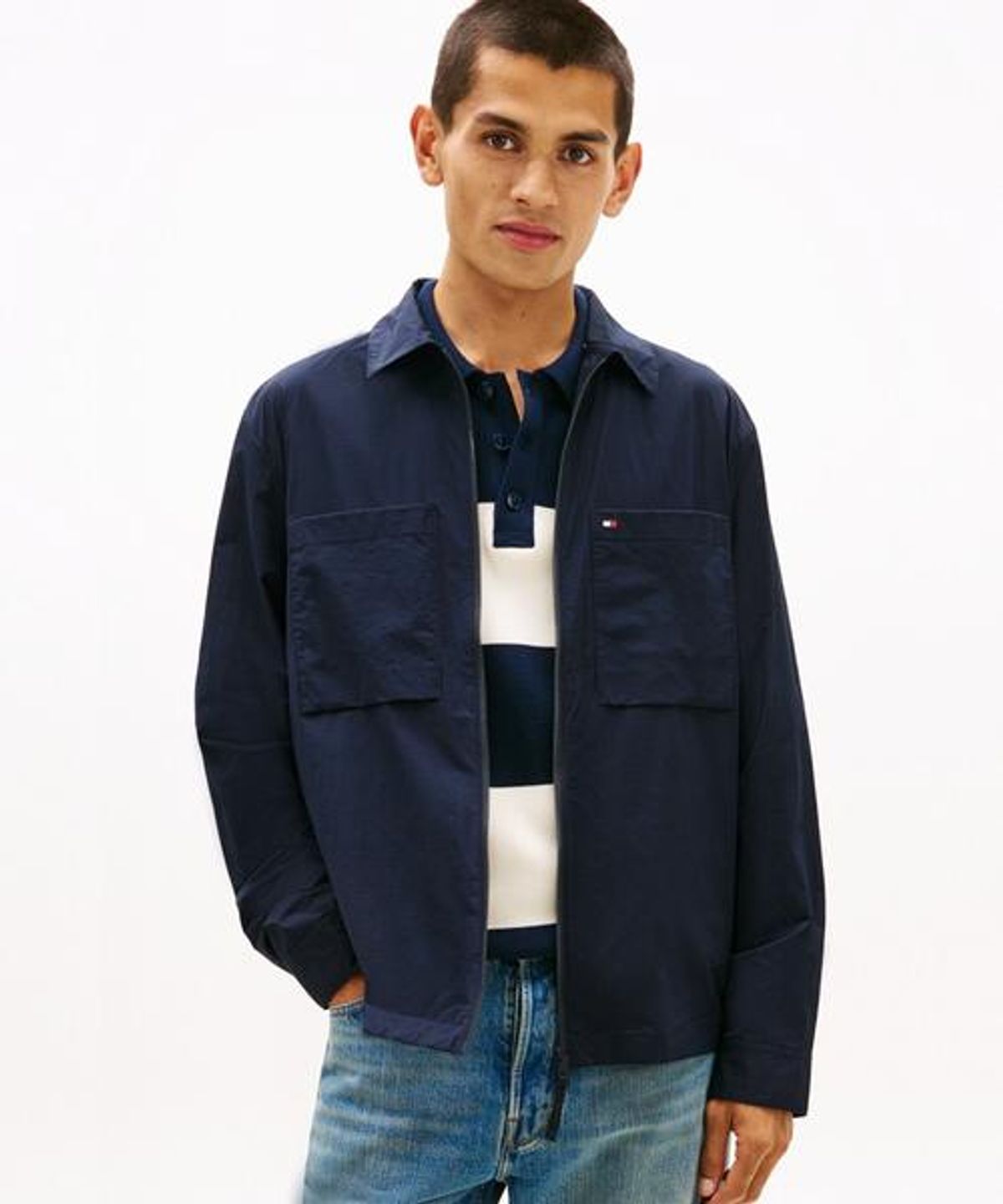타미힐피거(TOMMY HILFIGER) 테크 오버셔츠 재킷 (T12G1WOT100MT1DW5)