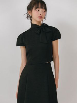 브라이덜 느와 트위드 투 피스_블랙