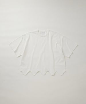 웨이브 반소매 티셔츠 - 화이트 / WAVEWH