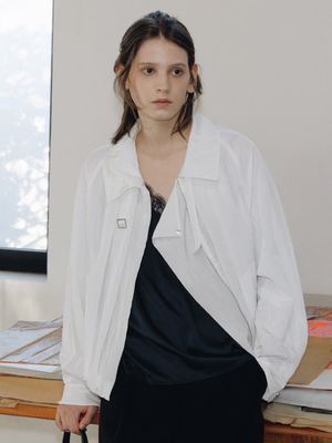 Drapery Zip-up Jumper SW6SM611-01