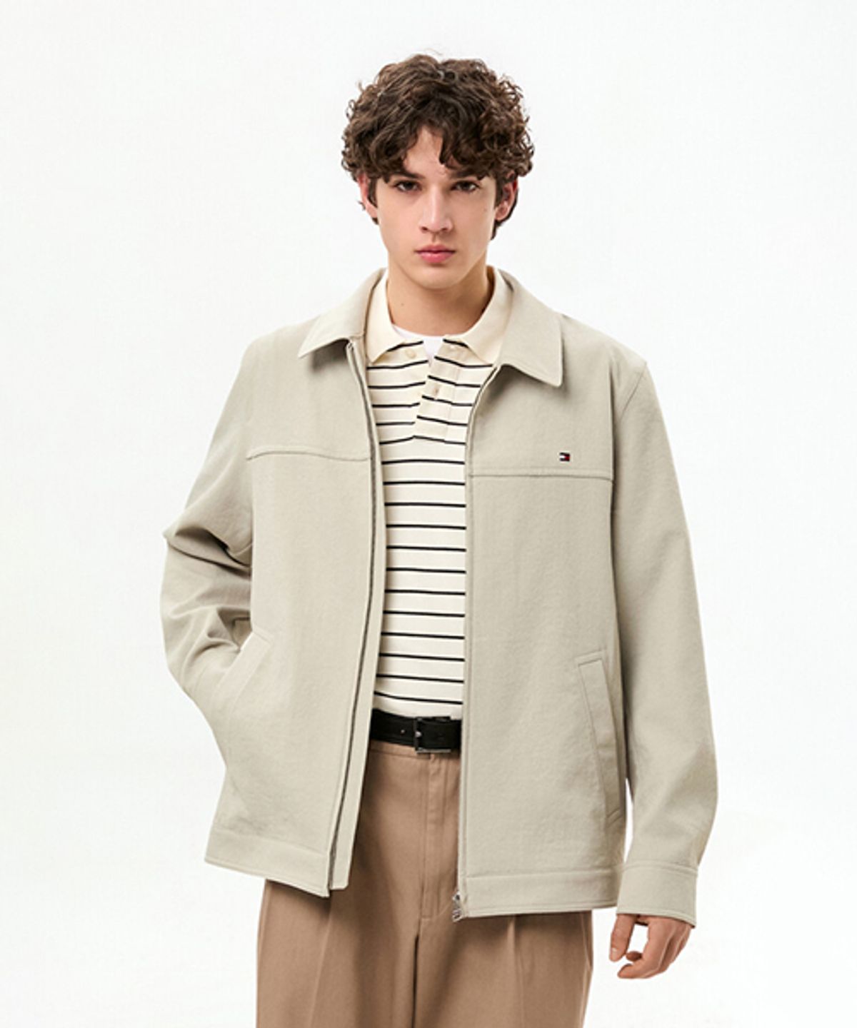 타미힐피거(TOMMY HILFIGER) 텍스처 트러커 재킷 (T12G0WOT790ML1AEG)
