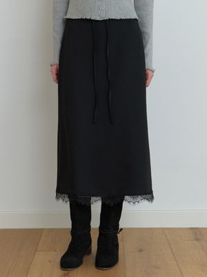 Oly lace H skirt (black)