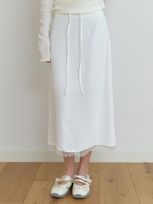 Oly lace H skirt (white)