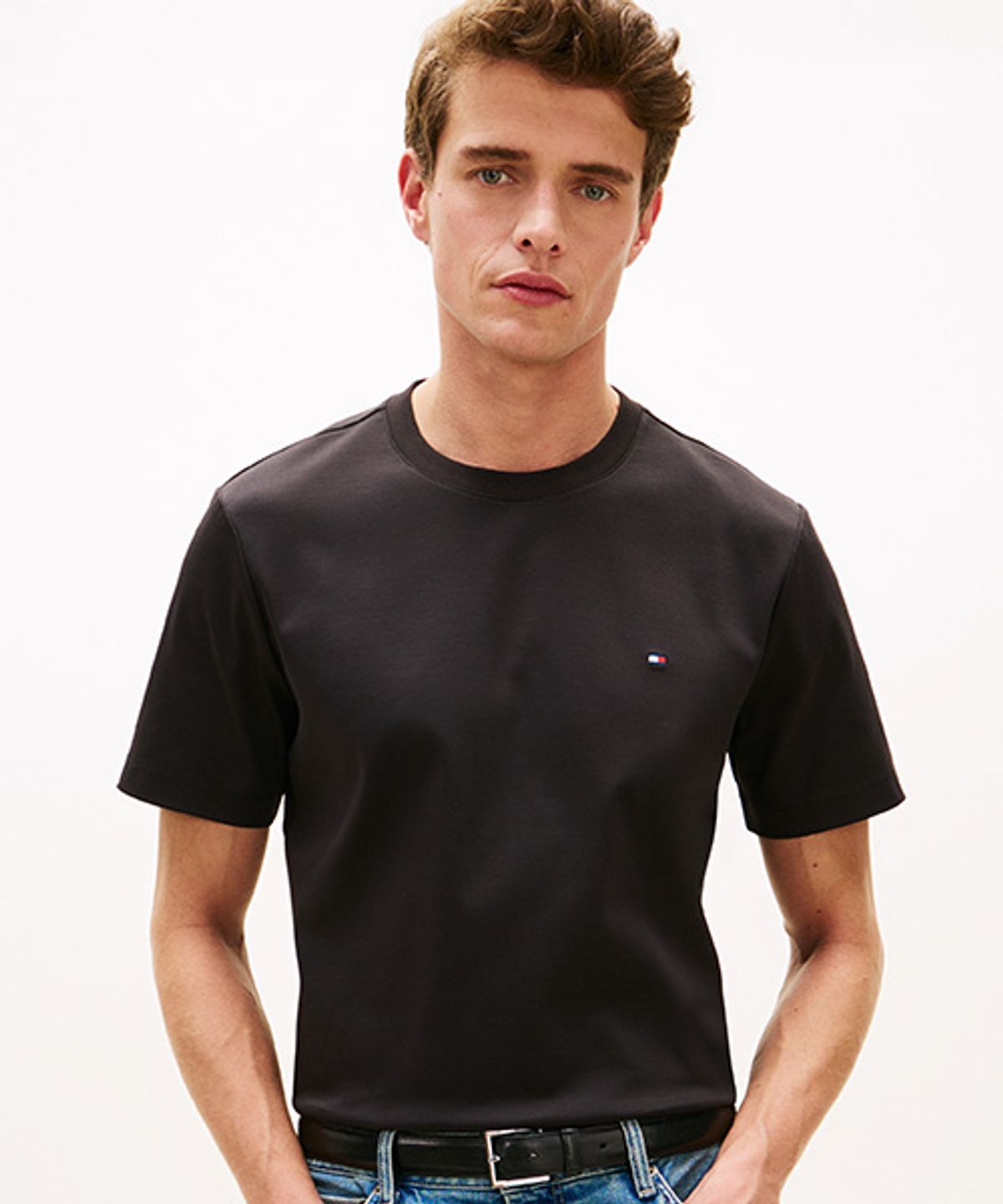 타미힐피거(TOMMY HILFIGER) 럭셔리 인터록 티셔츠 (T12G1TPO100MT2BDS)