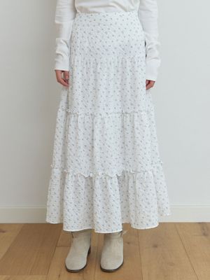 Blow balm skirt (blue flower)