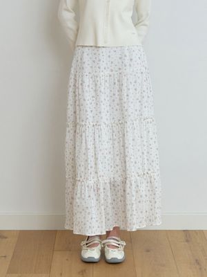 Blow balm skirt (pink flower)