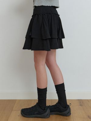 Fleur mini skirt (black)