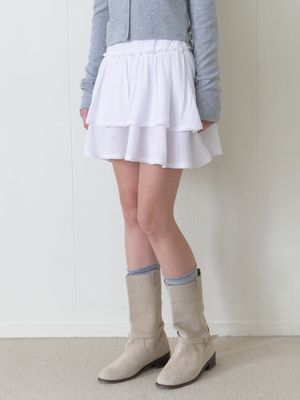 Fleur mini skirt (ivory)