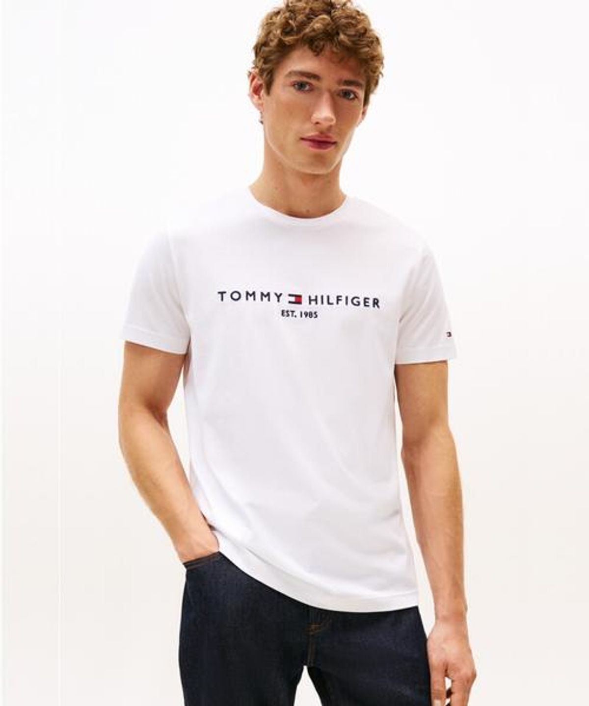 타미힐피거(TOMMY HILFIGER) 코어 로고 티셔츠 (T12G1TPO800MT3YBR)