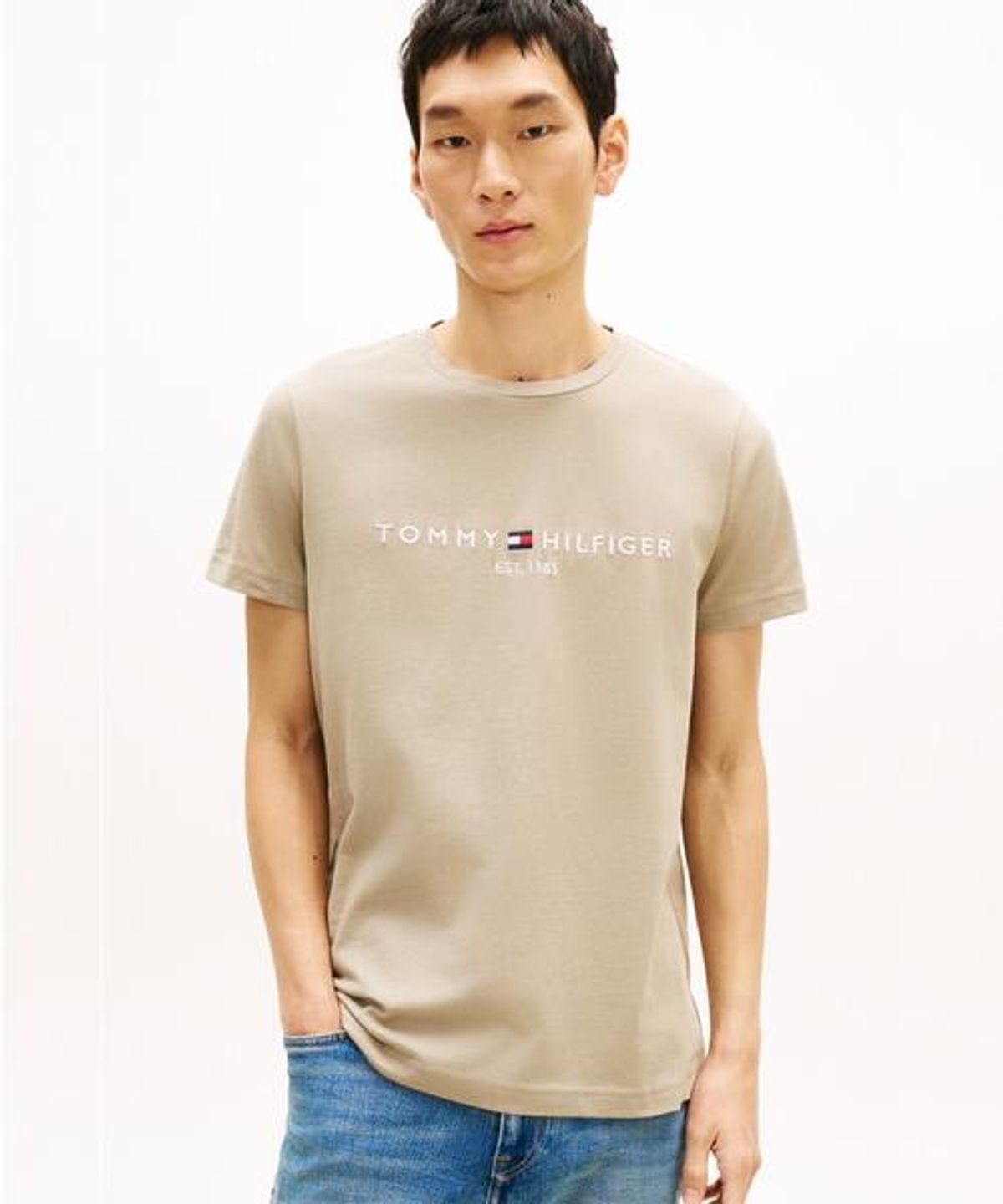 타미힐피거(TOMMY HILFIGER) 코어 로고 티셔츠 (T12G1TPO800MT3M03)