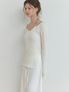 Slony v slit knit (ivory)