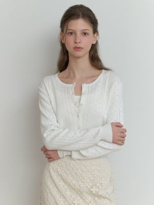 Lafleur knit cardigan set_2piece (ivory)