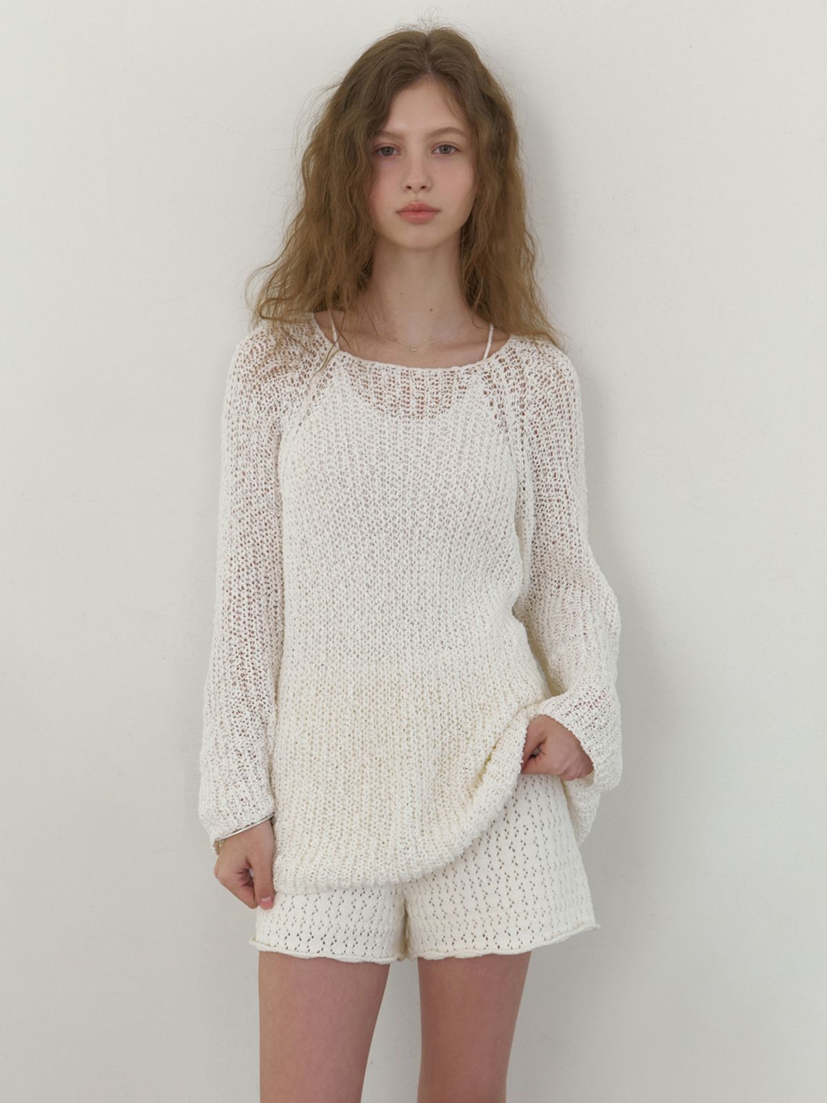 리엘(RE L) Mendls cotton knit (ivory)