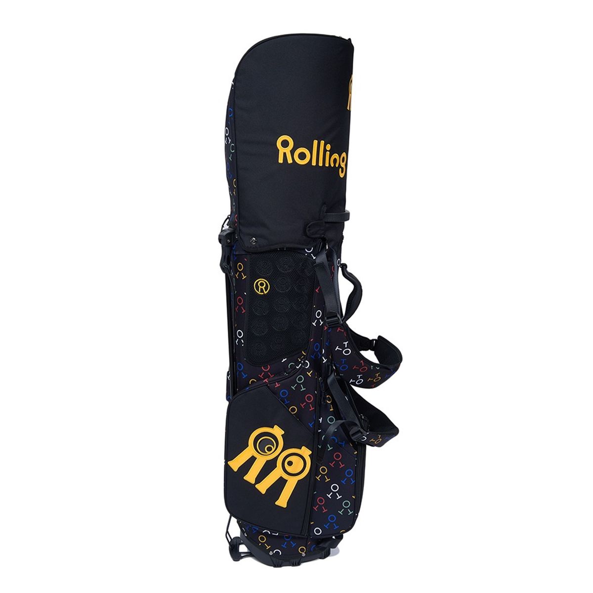 롤링롤라이(ROLLINGROLLEYE) 헤리티지 패턴 스탠드백 블랙