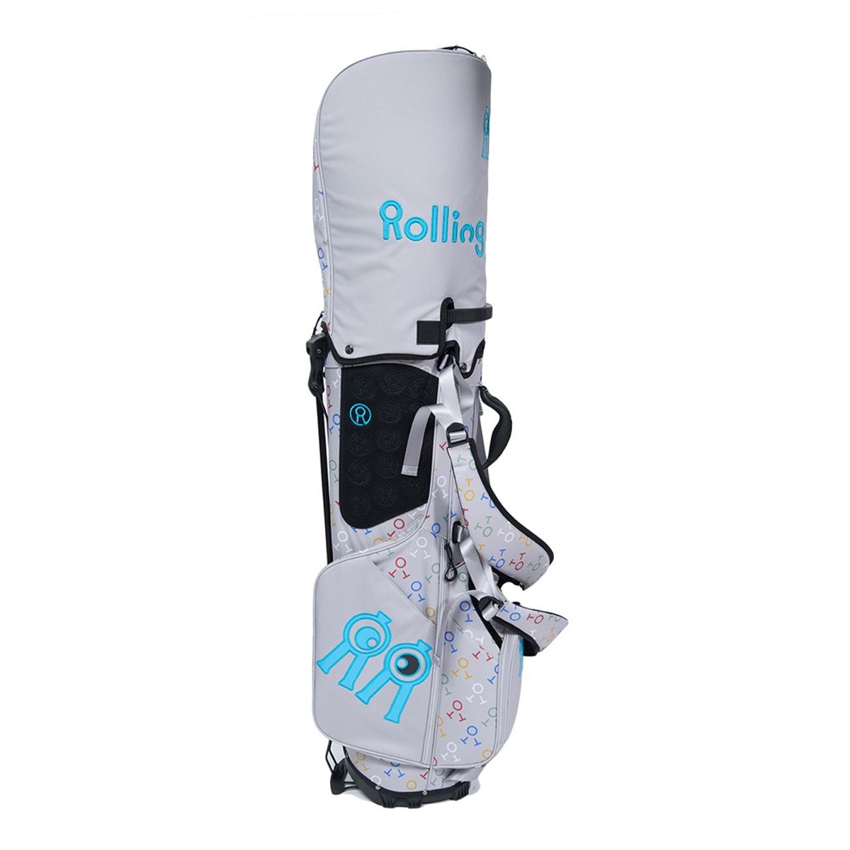 롤링롤라이(ROLLINGROLLEYE) 헤리티지 패턴 스탠드백 그레이