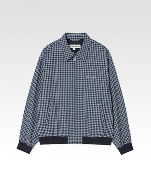 플레인 체크 스윙탑 블루종 네이비