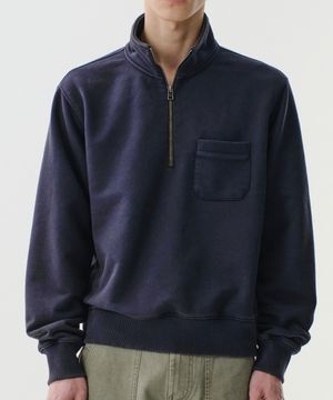 VINTAGE HALF ZIP-UP (DARK NAVY)