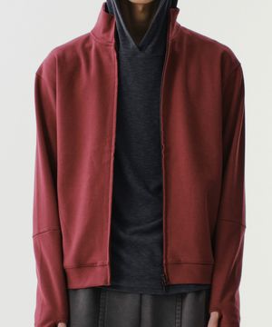 LIGHT UNIFORM ZIP-UP JERSEY (BURGUNDY)