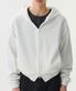 LIGHT CROP HOOD ZIP-UP (WHITE)