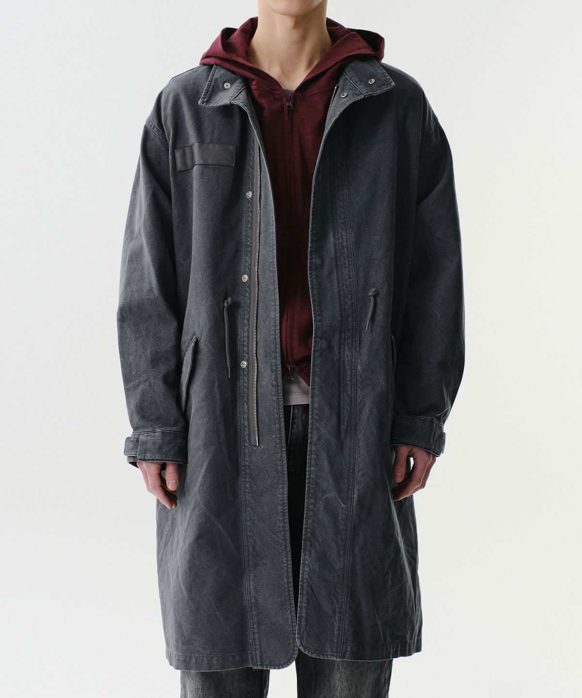 다이브인(DIVEIN) WASHED M65 FIELD JACKET (CHARCOAL)
