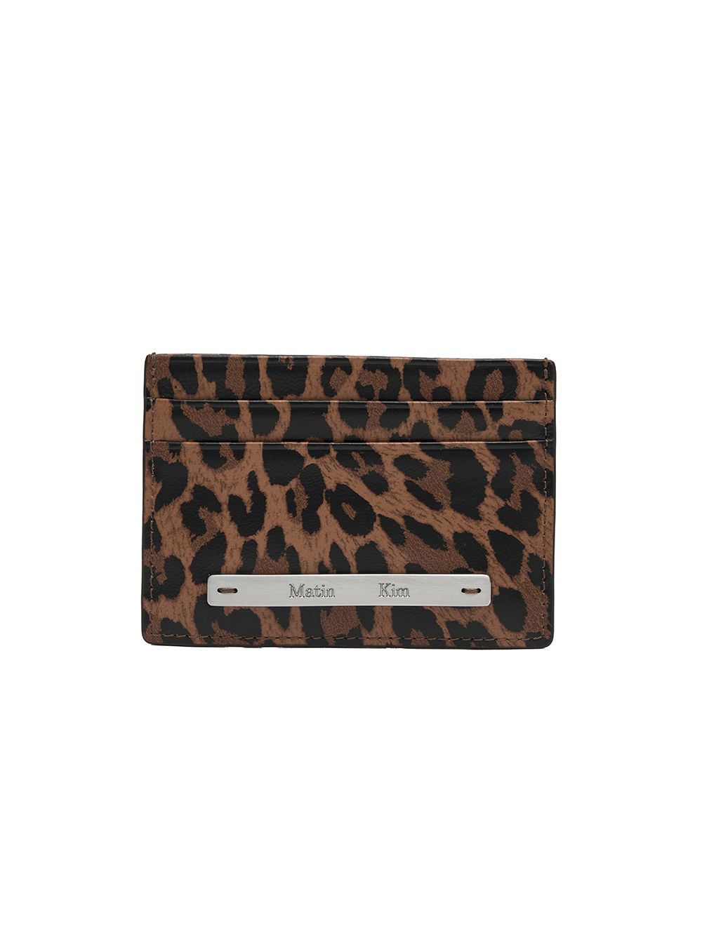 MUSINSA | MATIN KIM LEOPARD VINTAGE CARD WALLET IN BROWN