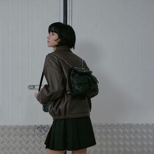 HEART CHAIN QUILTED BACKPACK AS7AB260