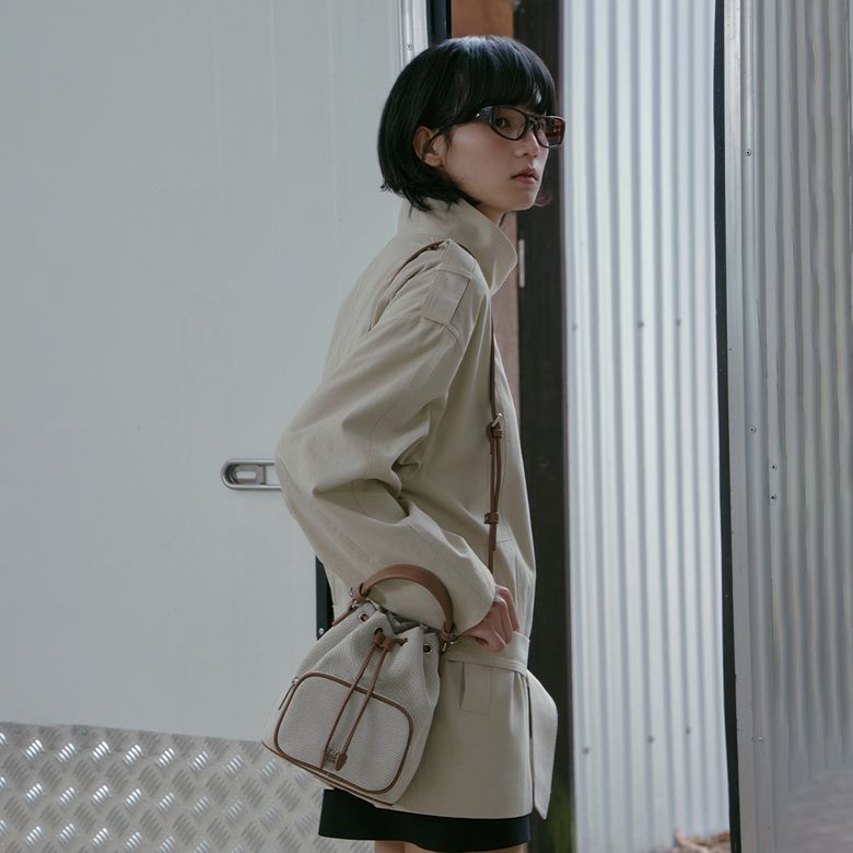 CANVAS POCKET BUCKET BAG AS7AB202