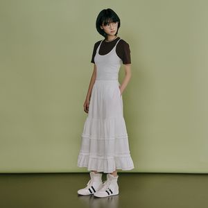 밴딩 캉캉 롱 스커트 AS1WS263