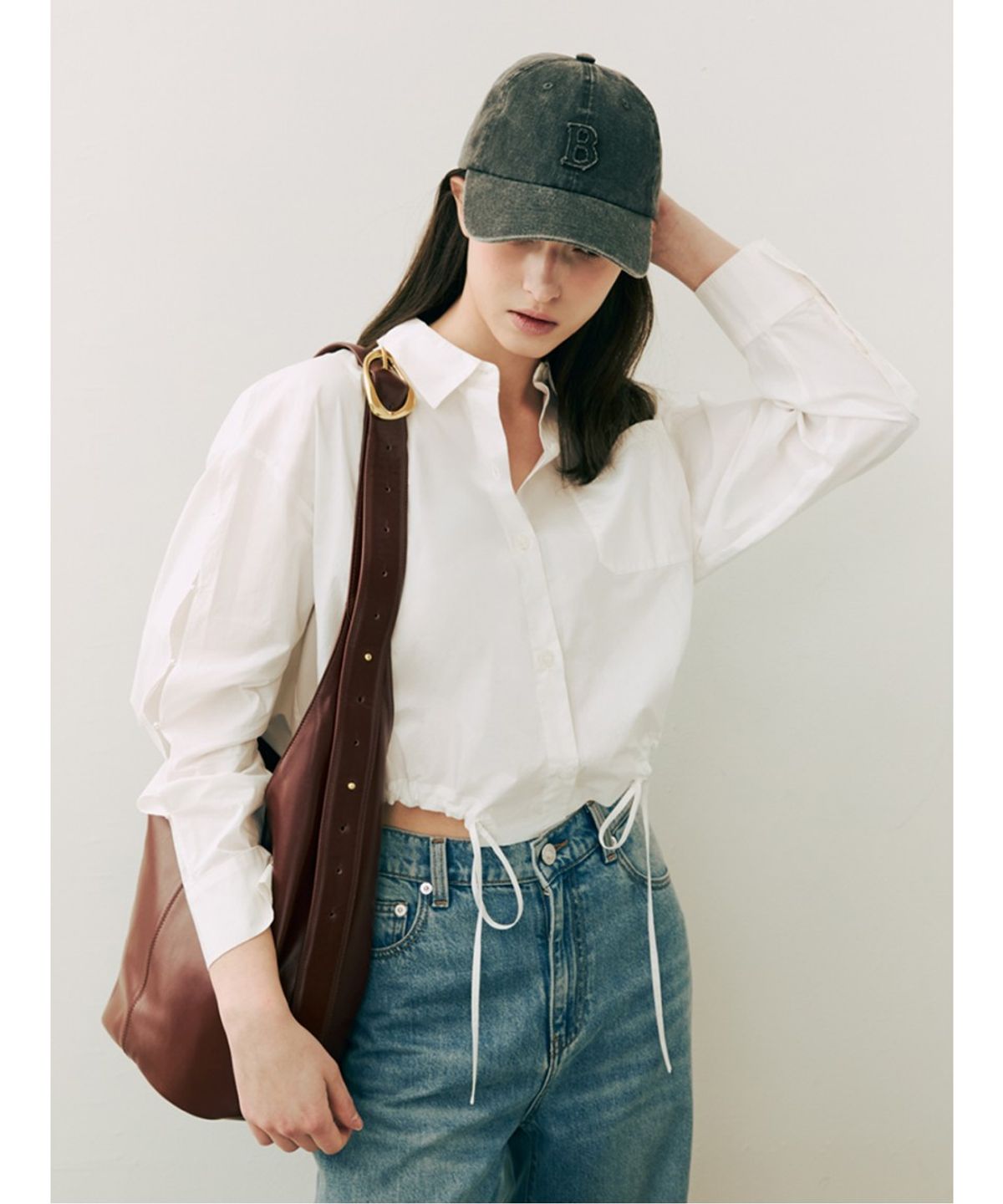 바니스뉴욕(BARNEYS NEWYORK) 피그먼트 워싱 볼캡 차콜