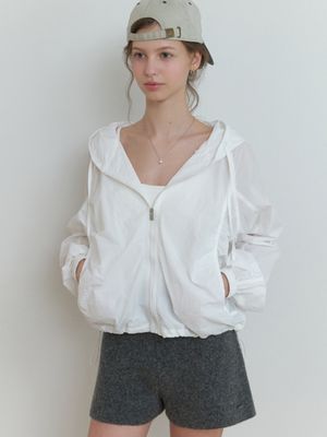 Dery shirring jumper (ivory)