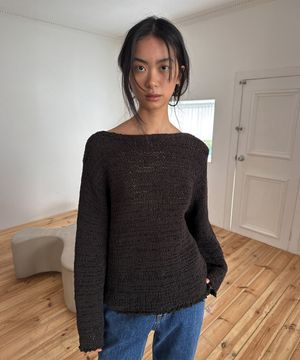 LOOSE TEXTURE KNIT (dark grey)