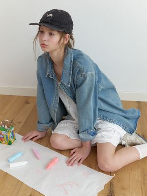 Moe denim shirt jacket (blue)