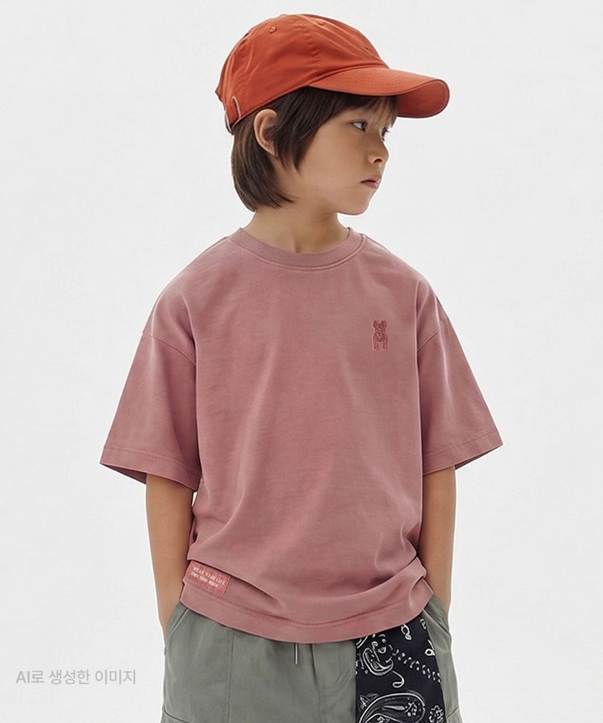 라이프워크 키즈(LIFEWORK KIDS) 키즈) 빈티지 실리콘 라독 반팔 티셔츠