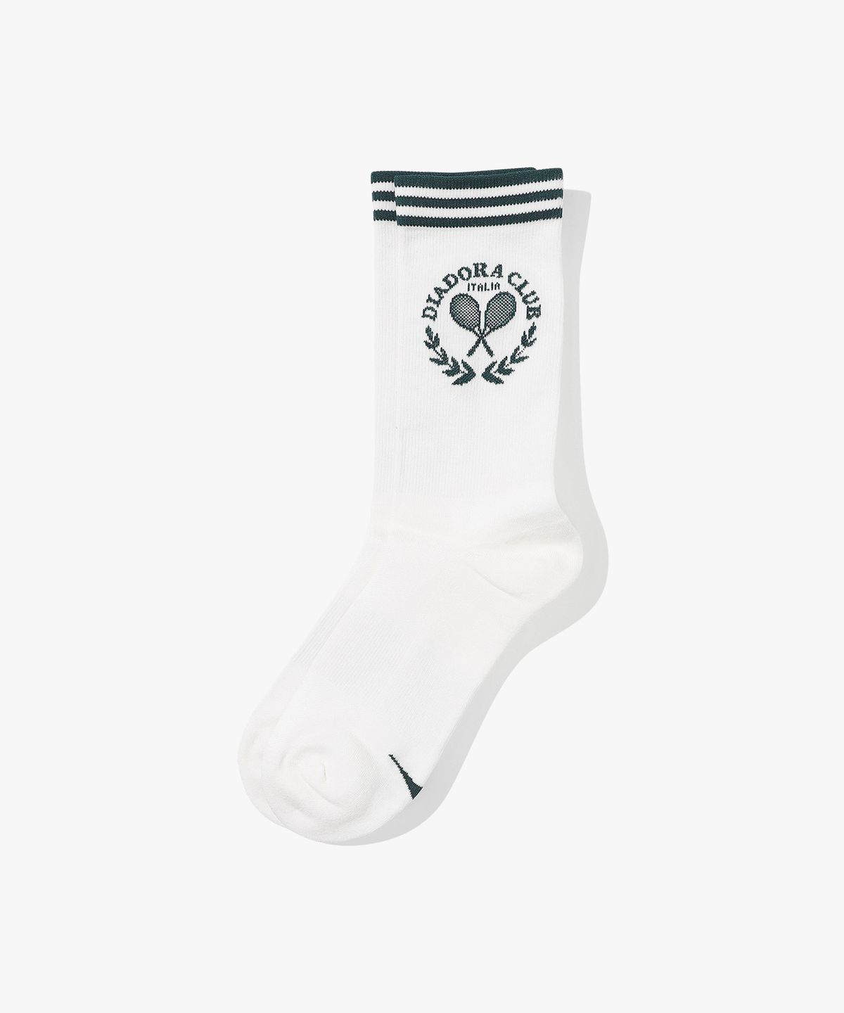 디아도라(diadora) 테니스 스트라이프 크루 삭스 WHITE