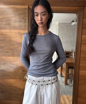 WOOL BASIC TEE (blue)