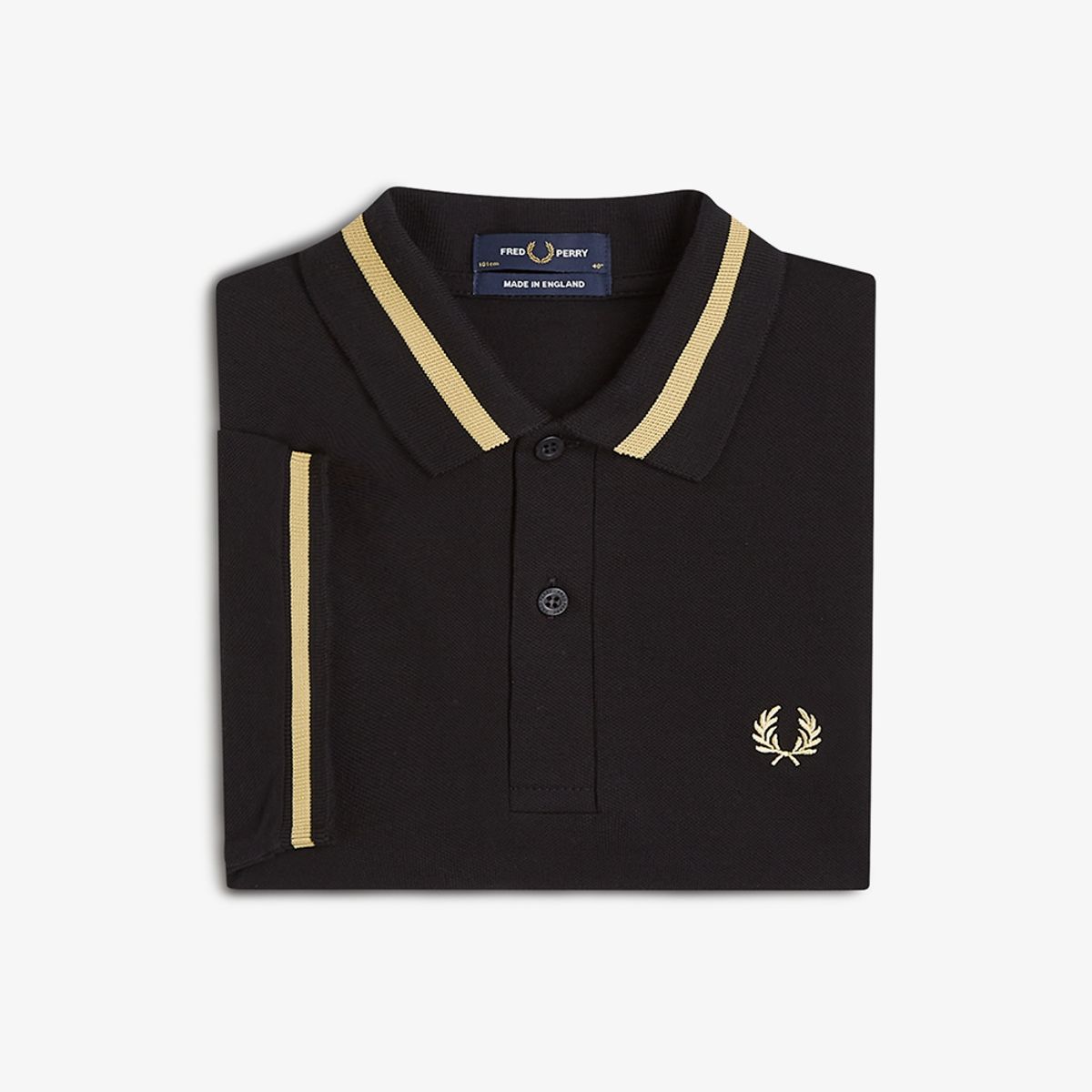 프레드페리(FRED PERRY) [M2] 싱글 팁 프레드페리 셔츠 - 블랙/샴페인 AFPM2G90002-157