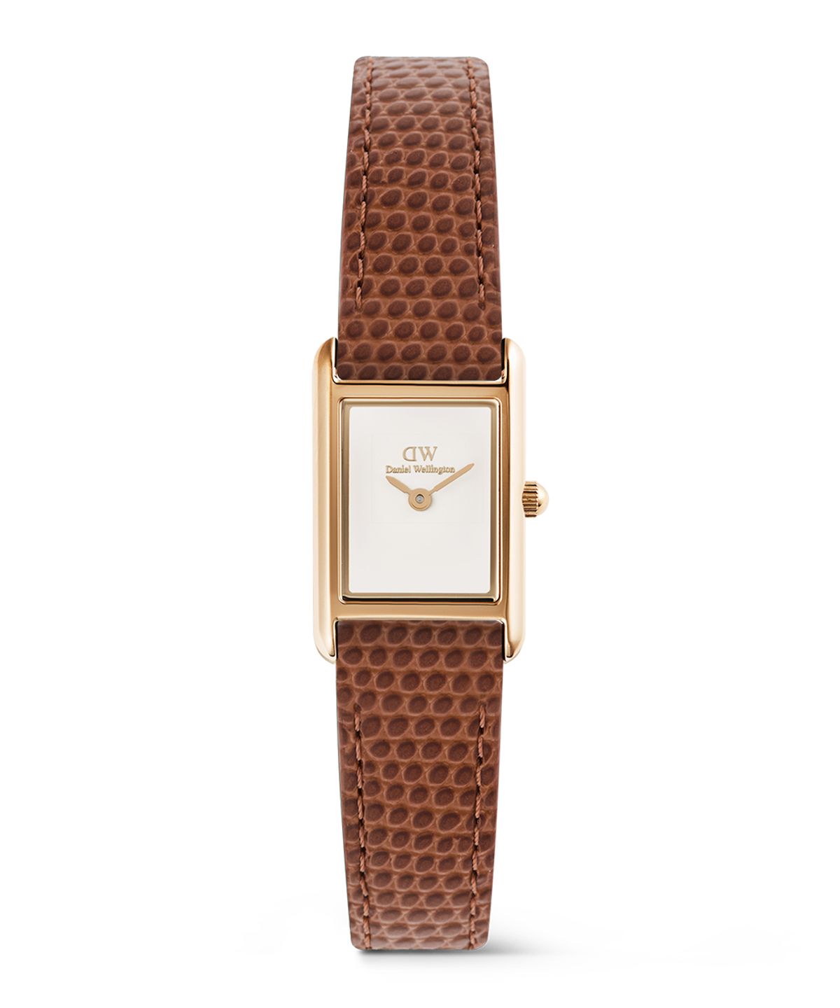 다니엘 웰링턴(DANIEL WELLINGTON) BOUND MINI LIGHT BROWN LIZARD 빈티지 가죽 시계