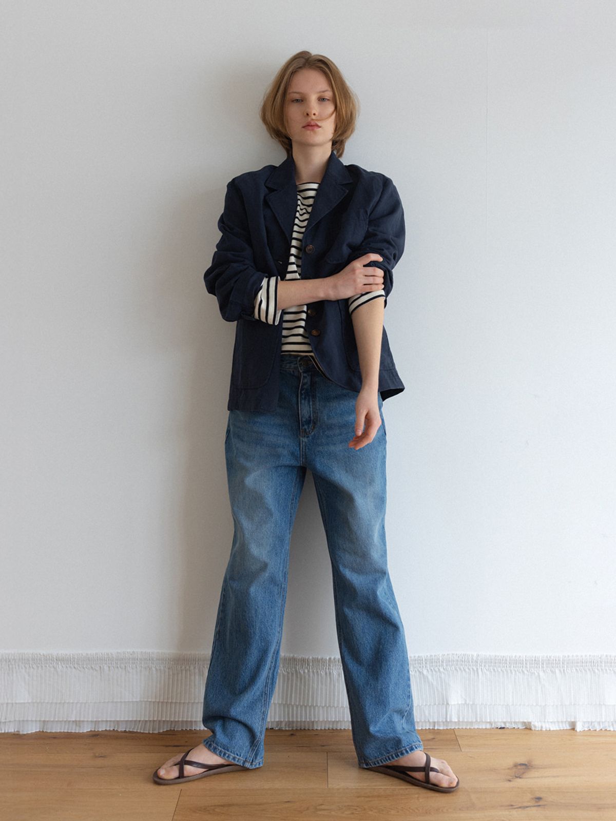 시엔느(SIENNE) Legacy Denim Pants (Middle Blue)