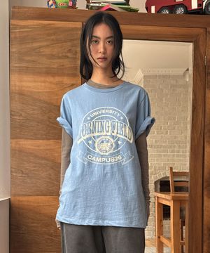 VINTAGE CAMPUS TEE (blue)